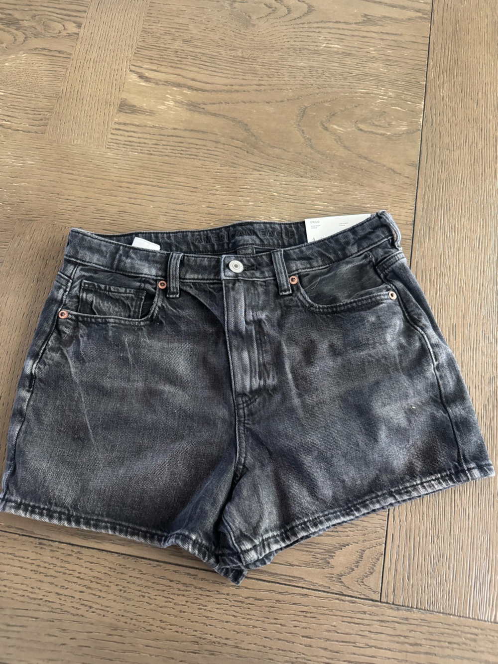 American Eagle Outfitters Black Washed Jean Shorts